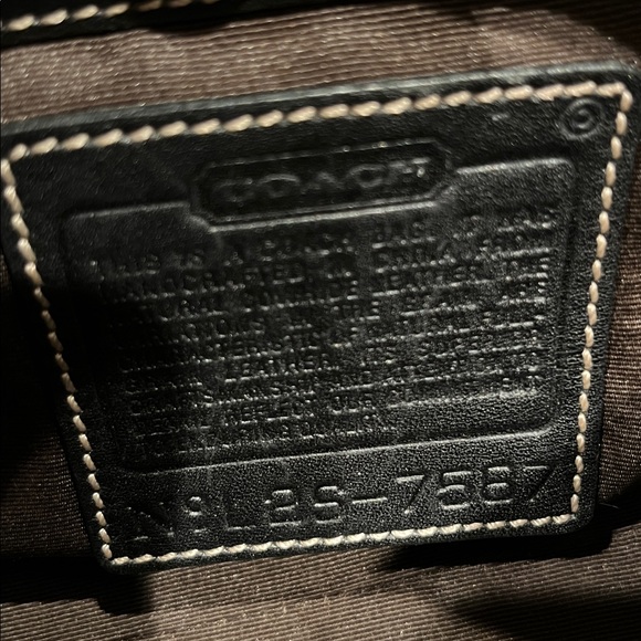 Coach Hampton Bag Vintage Black Leather - Picture 2 of 13